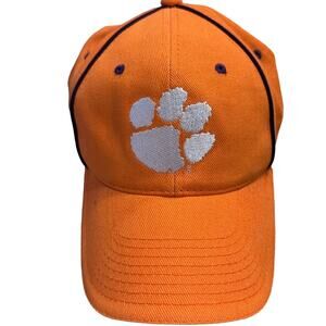 Clemson Tigers Orange Adjustable Back and Embroidered Logos NCAA Hat/Cap
